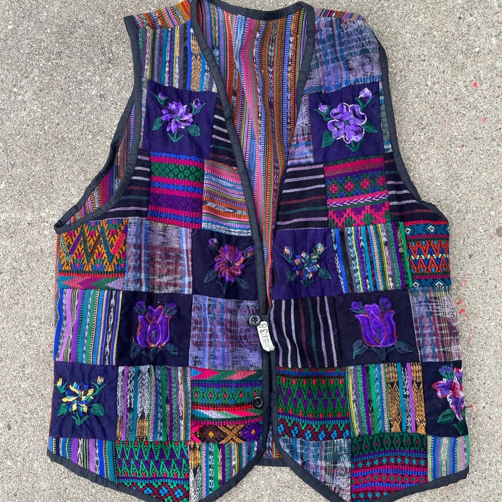 Vintage Embroidered Vest DEADSTOCK
